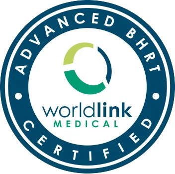 Logo for Advanced Bioidentical Horomone Therapy Certification from Worldlink Medical