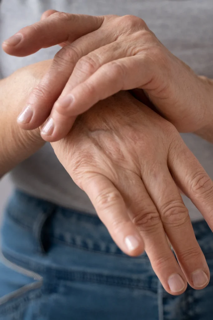Close Up Numb And Tingling Hands
